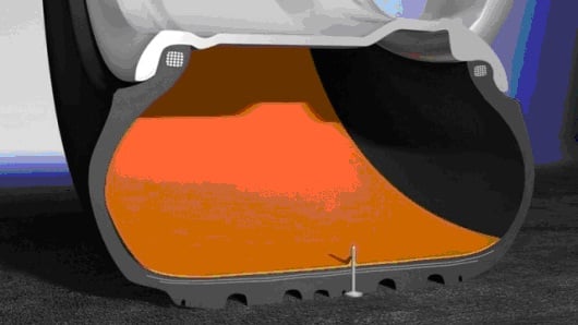 Anvelope Run Flat cu auto-etansare Anvelope Run Flat cu auto-etansare